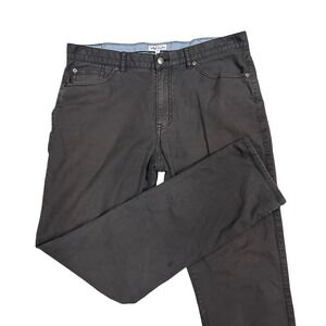 Peter Millar Crown Vintage Canvas Pants Men's 36x33 Gray Straight Golf (Stained)